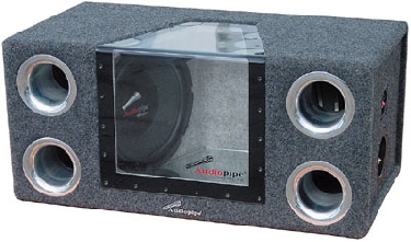 AudioPipe - High Performance 1200W Bandpass Enclosure - Aluminum Black