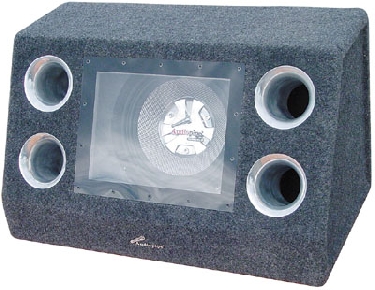 AudioPipe - High Performance 600W Bandpass Enclosure - Aluminum Black