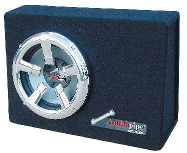 AudioPipe - High Performance 600W Sealed Enclosure - Aluminum Black