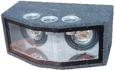 AudioPipe - High Performance 1200W Bandpass Enclosure - Aluminum Black