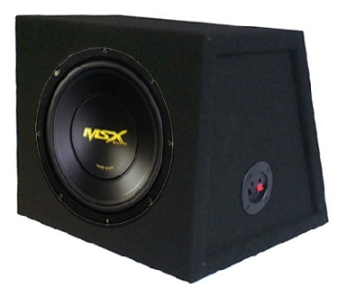 MSX Audio - EuroWedge Hatchback Single 400W Sealed Enclosure - Black