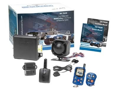 Shelby Auto Security - Deluxe 2-way security & remote car starter kit w/ keyless entry - Blue/Black